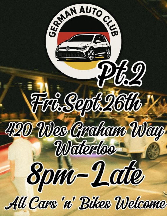 German Auto Club - Car Meet flyer
